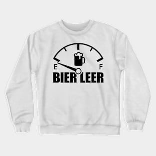 Beer empty speedometer (black) Crewneck Sweatshirt